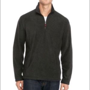 NEW Men’s Mock half zip long sleeve gray pull over